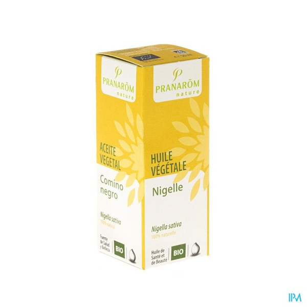 Nigelle Huile Végétale BIO Pranarôm - 50 ml Nigella sativa - Aide à renforcer les défenses naturelles de l?organisme. Favorise l