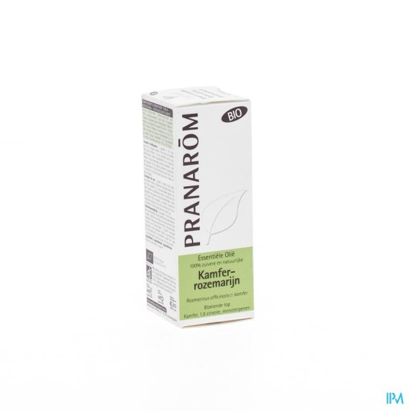 Romarin à camphre HE Pranarôm - 10 ml Romarin à camphre - Rosmarinus officinalis - ct camphre- Bio