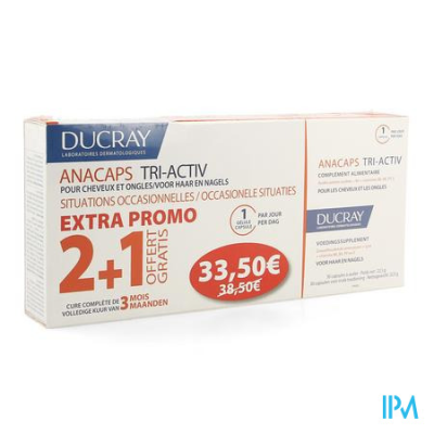 DUCRAY ANACAPS TRI-ACTIV CAPS 3X30