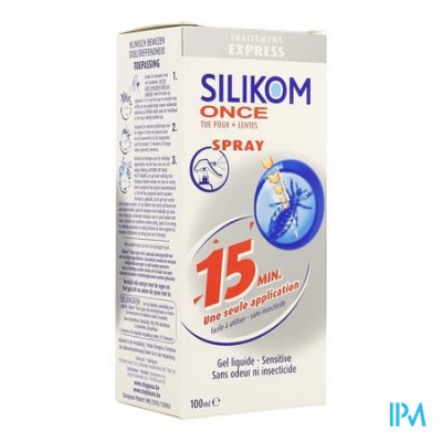 SILIKOM ONCE SPRAY GEL ANTI POUX 100ML
