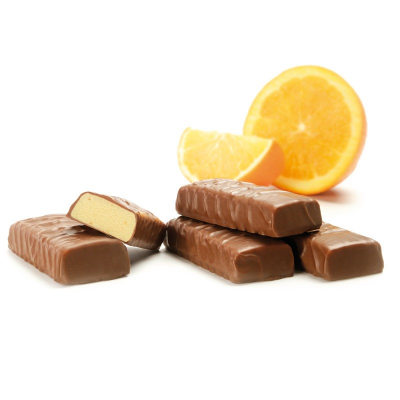 Inovance SÉROVANCE Barre Enrobée Chocolat au Lait - Orange - 7 barres