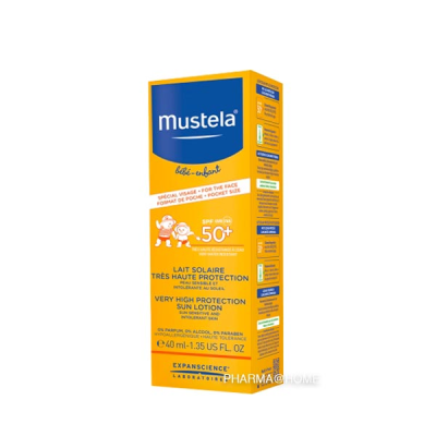 Mustela Bb Sl Lait Visage Tr.haute Prot.50+ 40ml