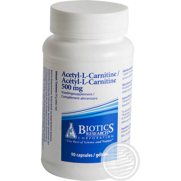 ACETYL-L-CARNITINE (500mg) - 90 CAP/GÉL - ENERGETICA NATURA