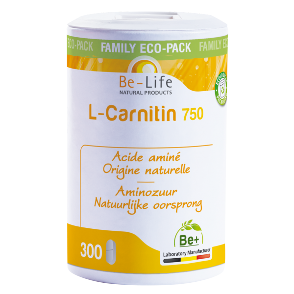 L-CARNITIN (carnitine) 750 - 300 gélules - Be-Life (Biolife)