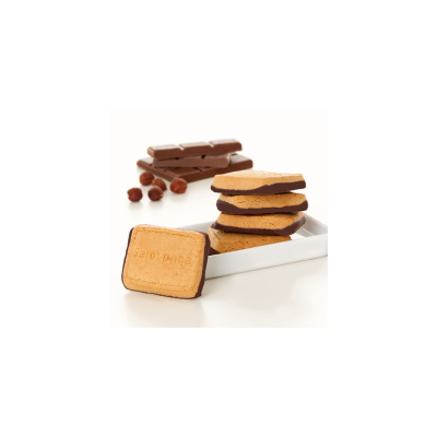 SEROVANCE Biscuits saveur Noisettes socle chocolat - 8 sachets