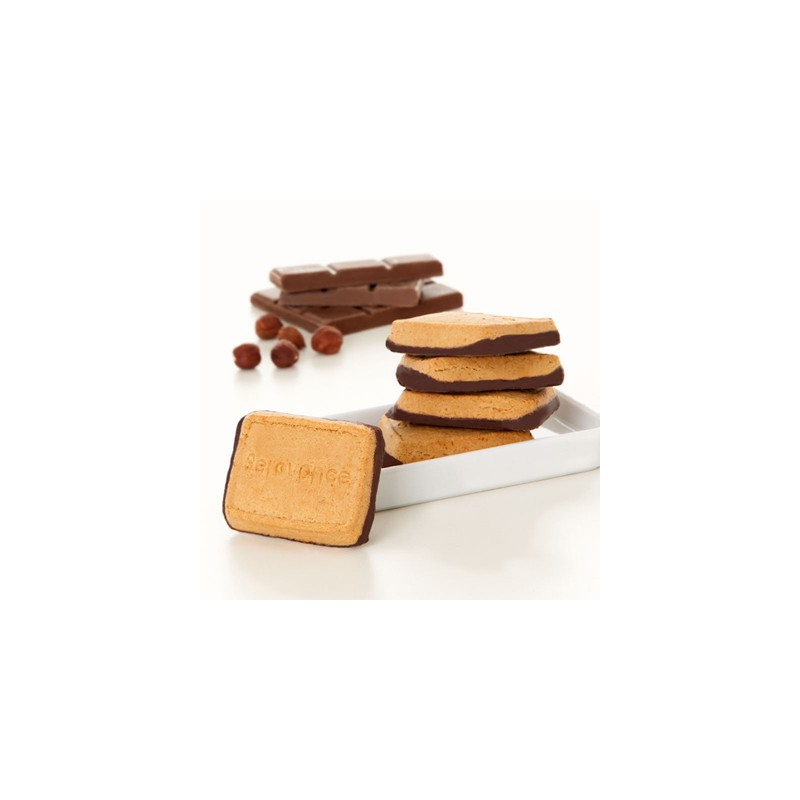 SEROVANCE Biscuits saveur Noisettes socle Chocolat - 8 sachets