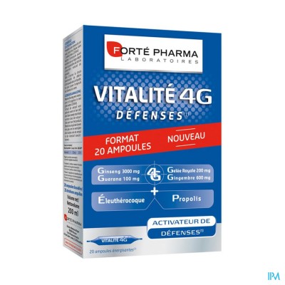 FORTE PHARMA Vitalité 4g Défense - ampoules 20 x 10ml