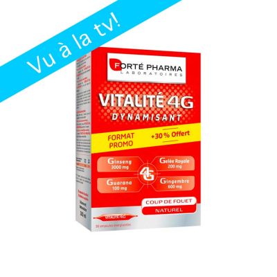 FORTE PHARMA Vitalité 4G 30 ampoules - fatigue