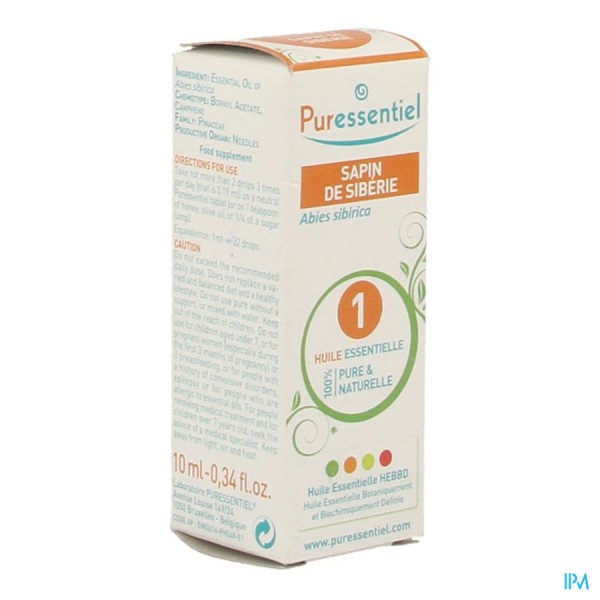 Puressentiel He Sapin Siberie Bio Hle Ess 10ml