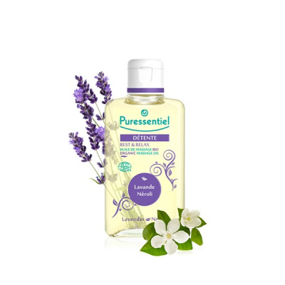 PURESSENTIEL Huile Massage Bio Lavande-Neroli - Détente