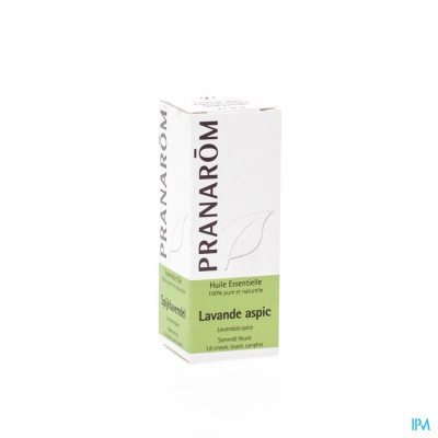 Lavande aspic HE Pranarôm - 10 ml Lavandula spica HECT